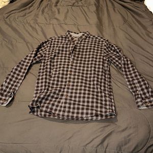 [Worn Once] Johnston & Murphy Brown and Grey Flannel Button Down